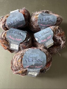 Cascade Yarns Bollicine Bourbon Colour Multicolor Mohair Blend Yarn - 5 Pack